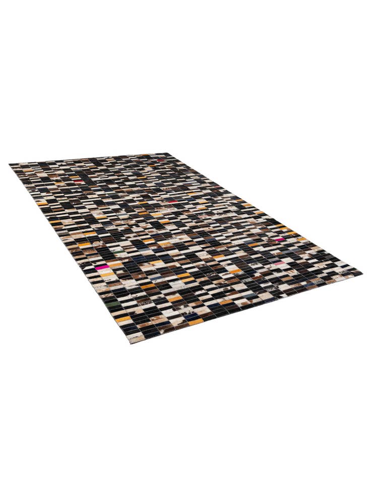 Detail image of  4' 11 x 7' 11 Cowhide - Patchwork Rug