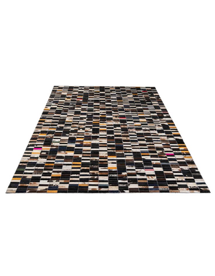 Detail image of  4' 11 x 7' 11 Cowhide - Patchwork Rug