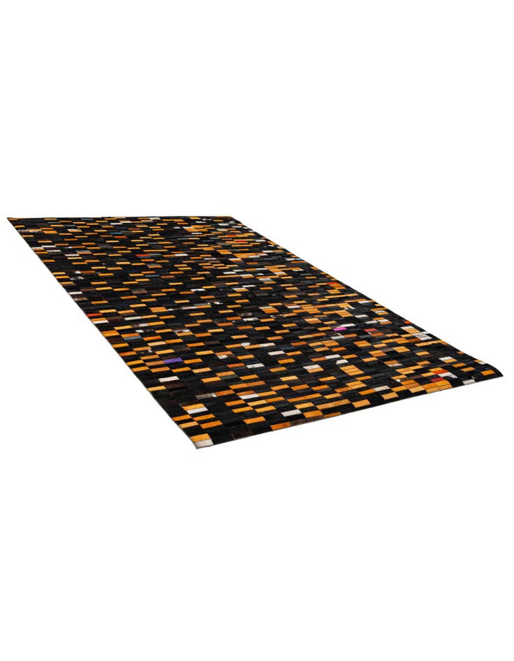 Detail image of  5' 2 x 8' Cowhide - Patchwork Rug