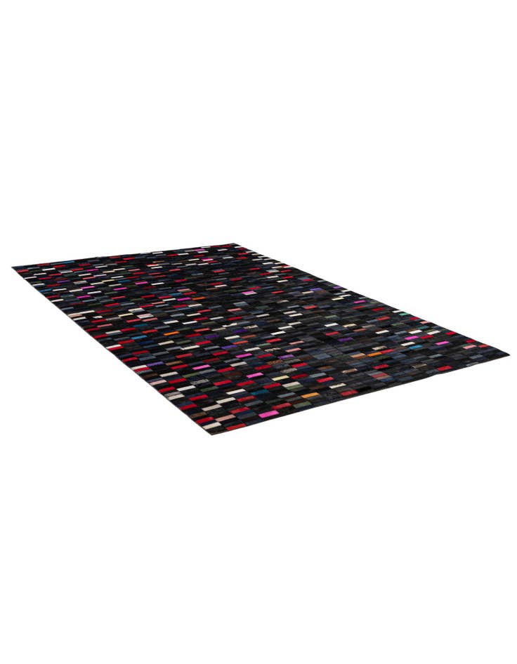 Detail image of  5' 2 x 7' 11 Cowhide - Patchwork Rug