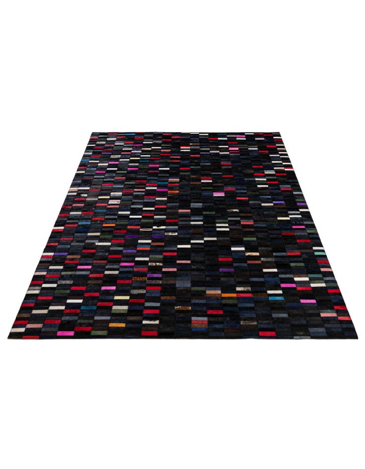 Detail image of  5' 2 x 7' 11 Cowhide - Patchwork Rug