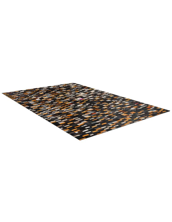 Detail image of  5' 2 x 8' Cowhide - Patchwork Rug