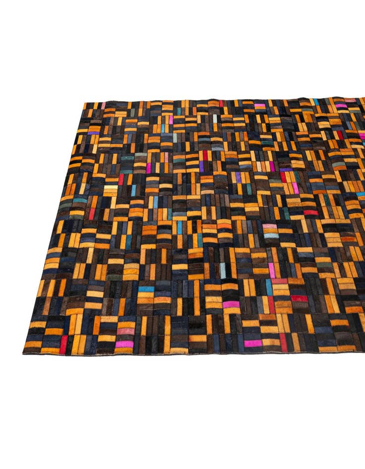 Detail image of  5' x 7' 11 Cowhide - Patchwork Rug