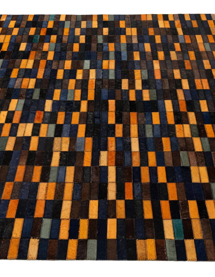 Detail image of  5' x 7' 11 Cowhide - Patchwork Rug