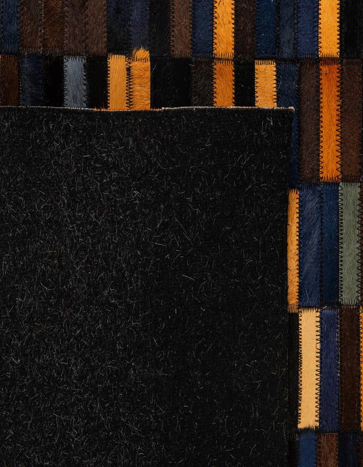 Detail image of  5' x 7' 11 Cowhide - Patchwork Rug