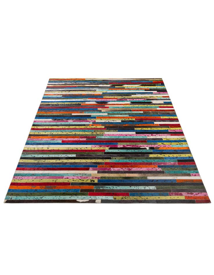 Detail image of  5' 1 x 8' 1 Cowhide - Patchwork Rug