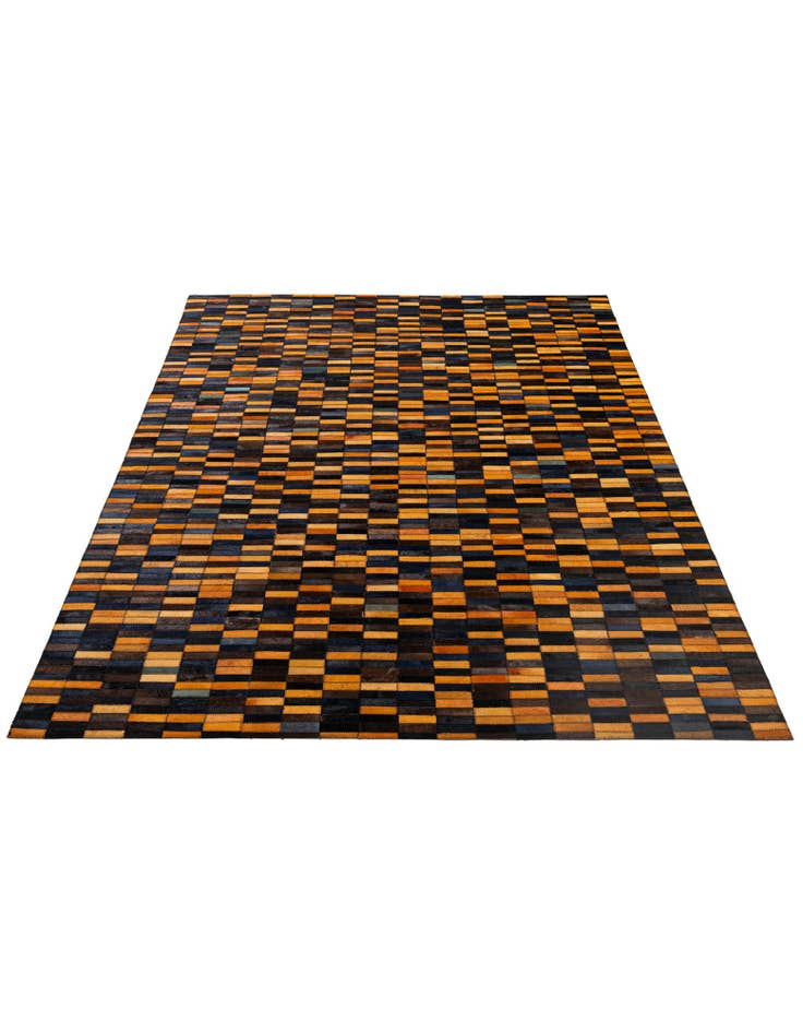 Detail image of  4' 11 x 7' 10 Cowhide - Patchwork Rug