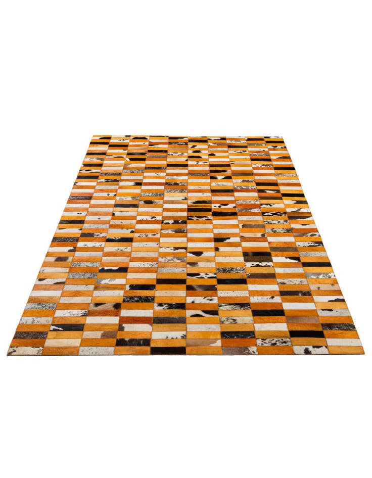 Detail image of  5' x 7' 11 Cowhide - Patchwork Rug