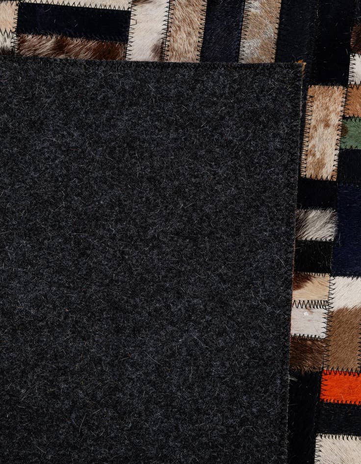 Detail image of  5' x 7' 11 Cowhide - Patchwork Rug