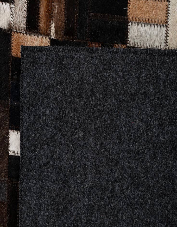 Detail image of  5' x 8' Cowhide - Patchwork Rug