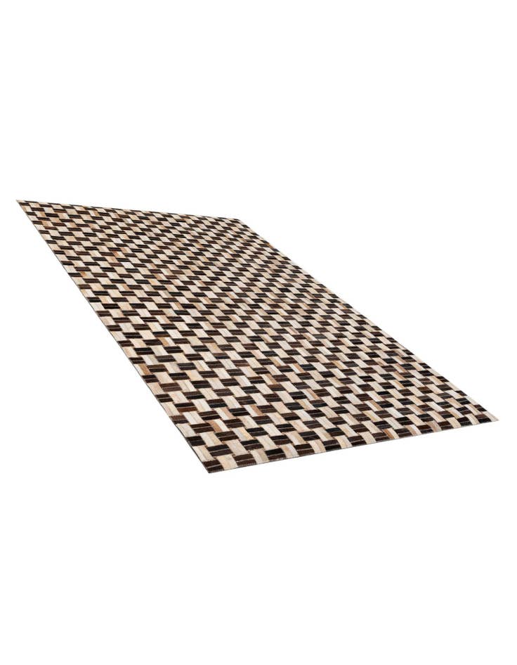 Detail image of  4' 11 x 7' 10 Cowhide - Patchwork Rug