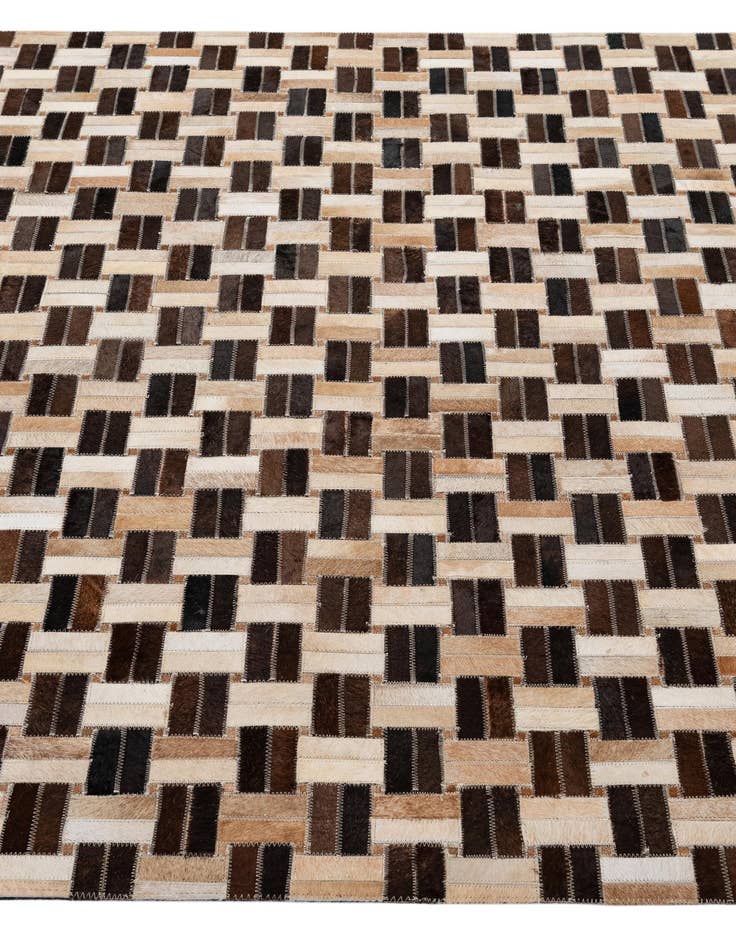 Detail image of  5' x 7' 10 Cowhide - Patchwork Rug