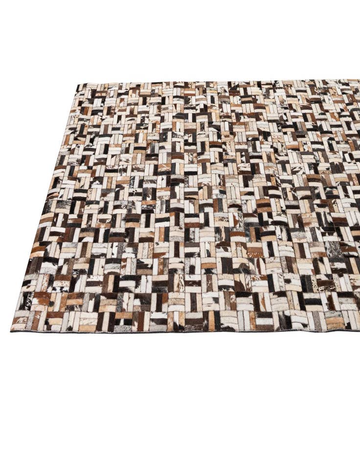 Detail image of  5' x 7' 11 Cowhide - Patchwork Rug