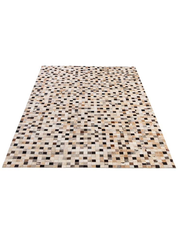 Detail image of  5' 3 x 8' 1 Cowhide - Patchwork Rug