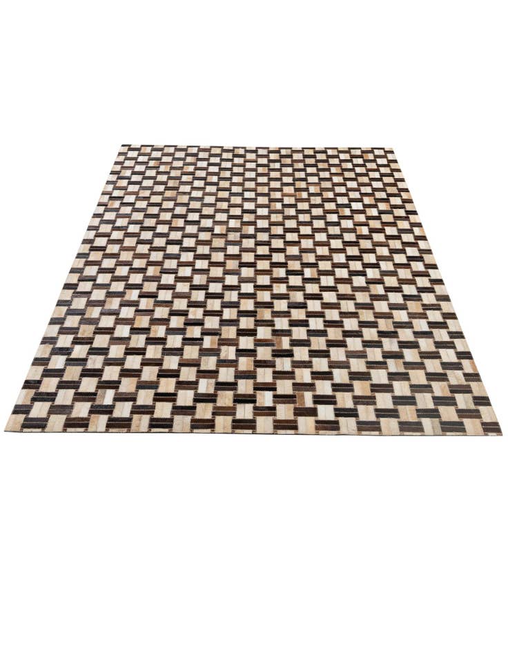 Detail image of  4' 11 x 7' 10 Cowhide - Patchwork Rug