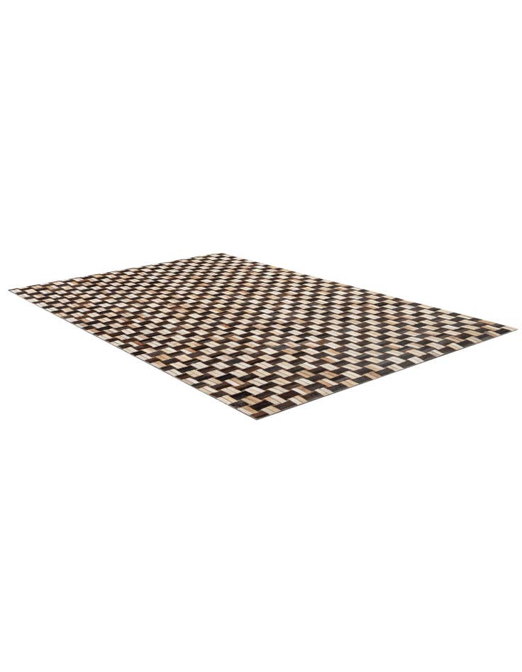 Detail image of  4' 11 x 7' 10 Cowhide - Patchwork Rug