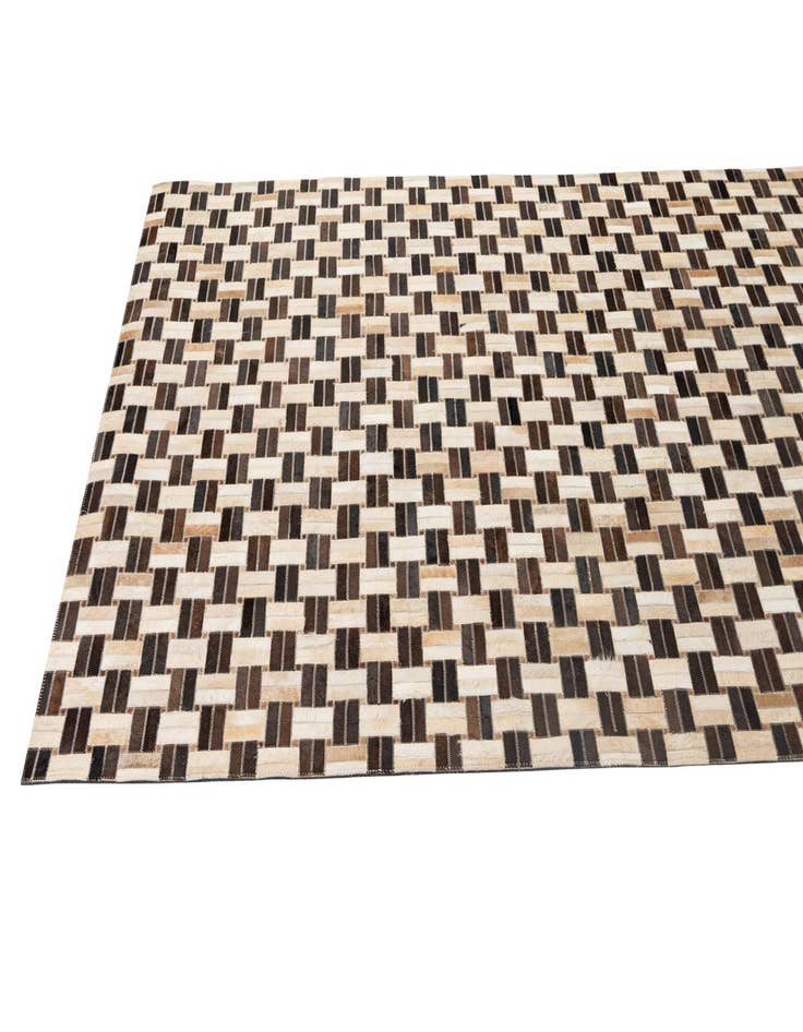 Detail image of  5' x 7' 11 Cowhide - Patchwork Rug