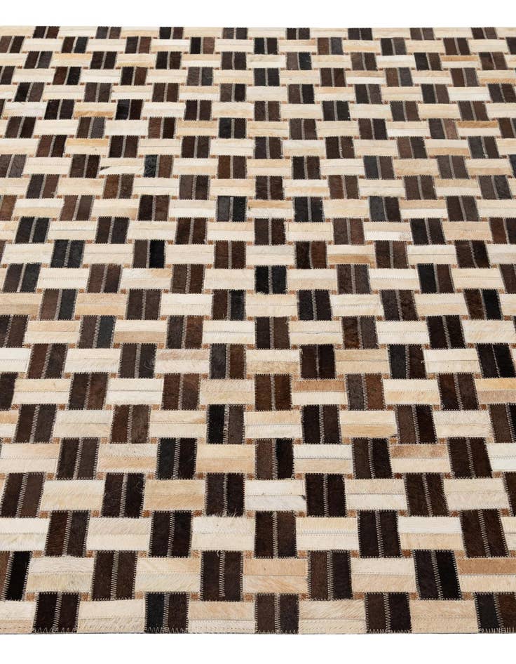 Detail image of  5' x 7' 11 Cowhide - Patchwork Rug