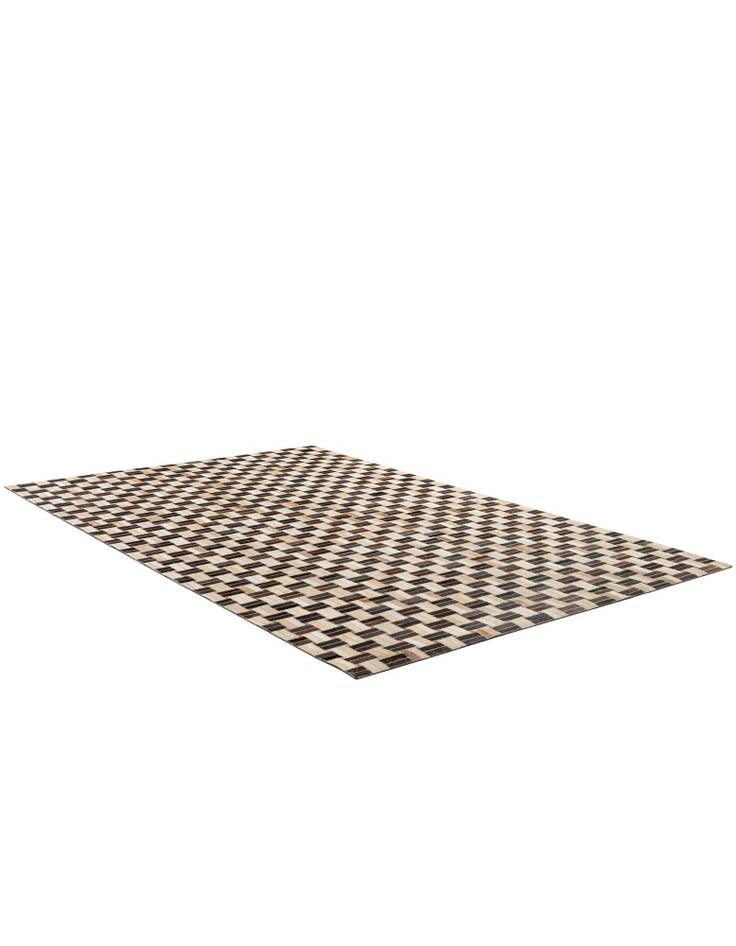 Detail image of  4' 11 x 7' 10 Cowhide - Patchwork Rug