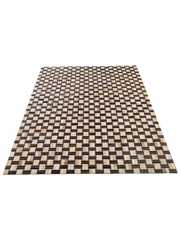 Detail image of  5' x 7' 11 Cowhide - Patchwork Rug