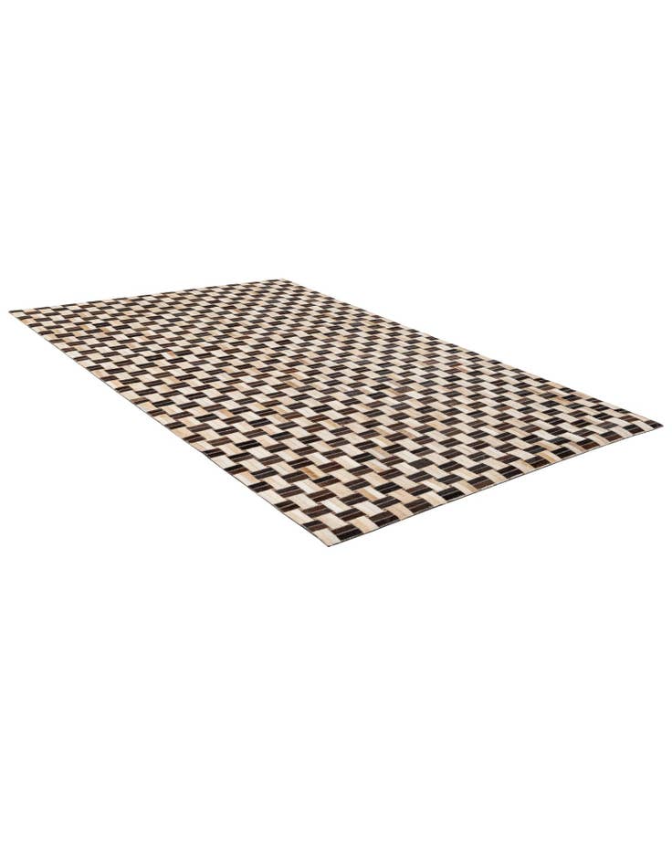 Detail image of  4' 11 x 7' 10 Cowhide - Patchwork Rug