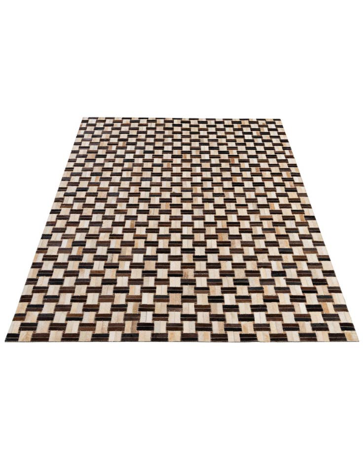 Detail image of  5' x 7' 9 Cowhide - Patchwork Rug