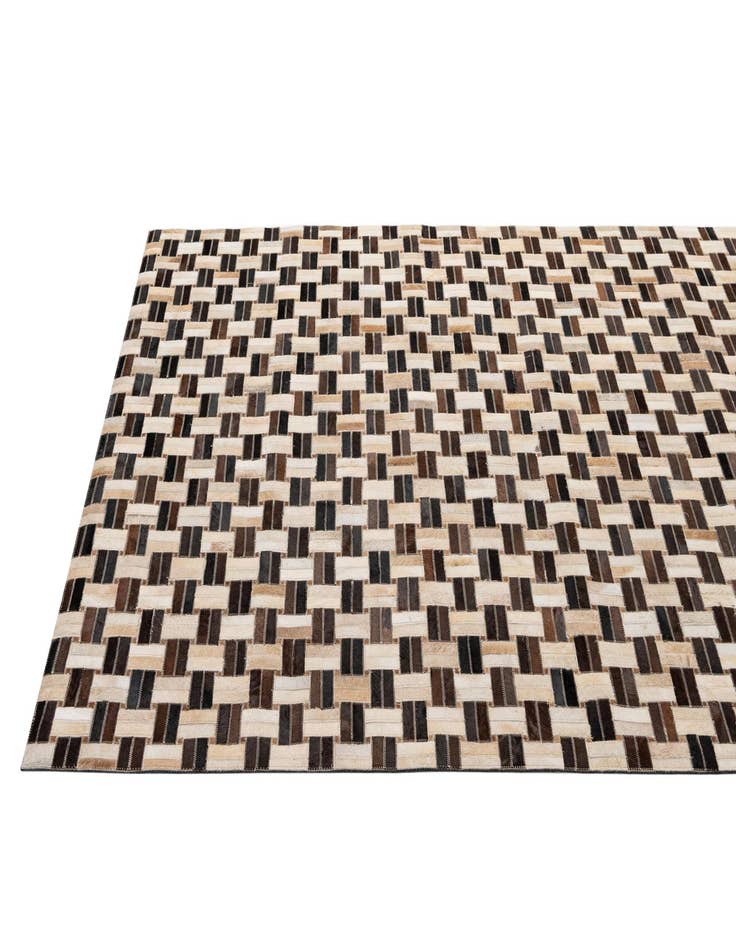 Detail image of  5' x 7' 9 Cowhide - Patchwork Rug