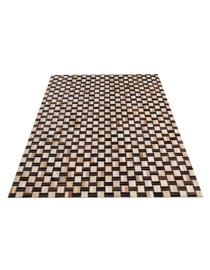 Detail image of  4' 11 x 7' 9 Cowhide - Patchwork Rug