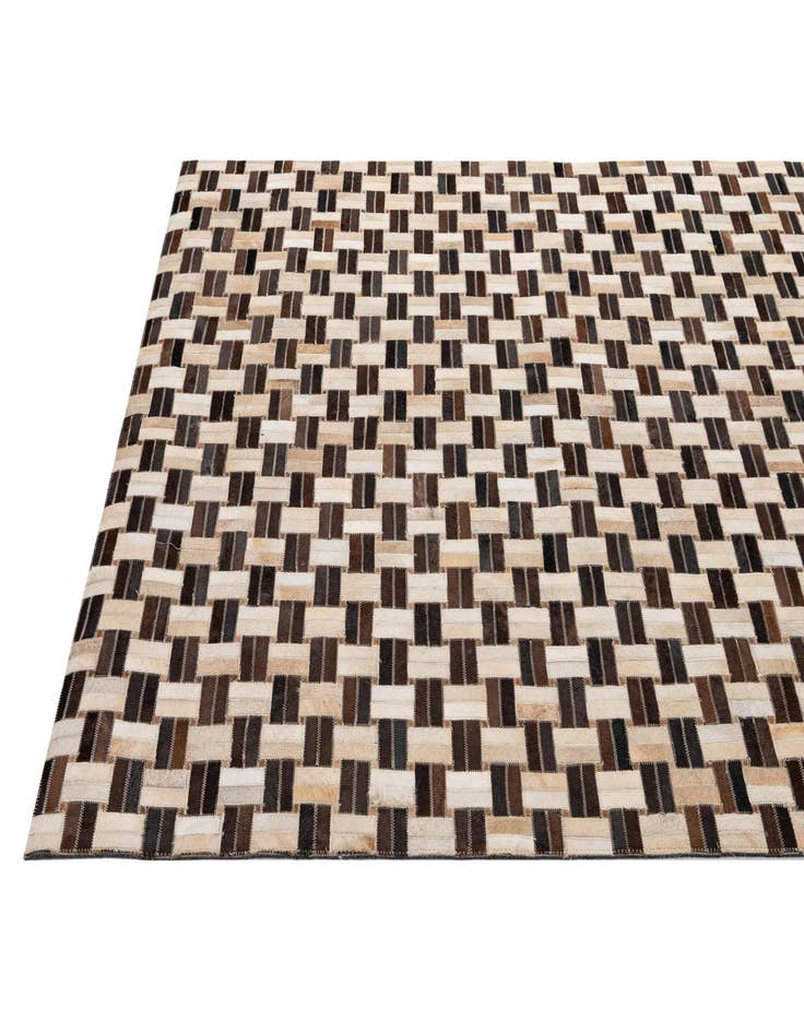 Detail image of  4' 11 x 7' 11 Cowhide - Patchwork Rug