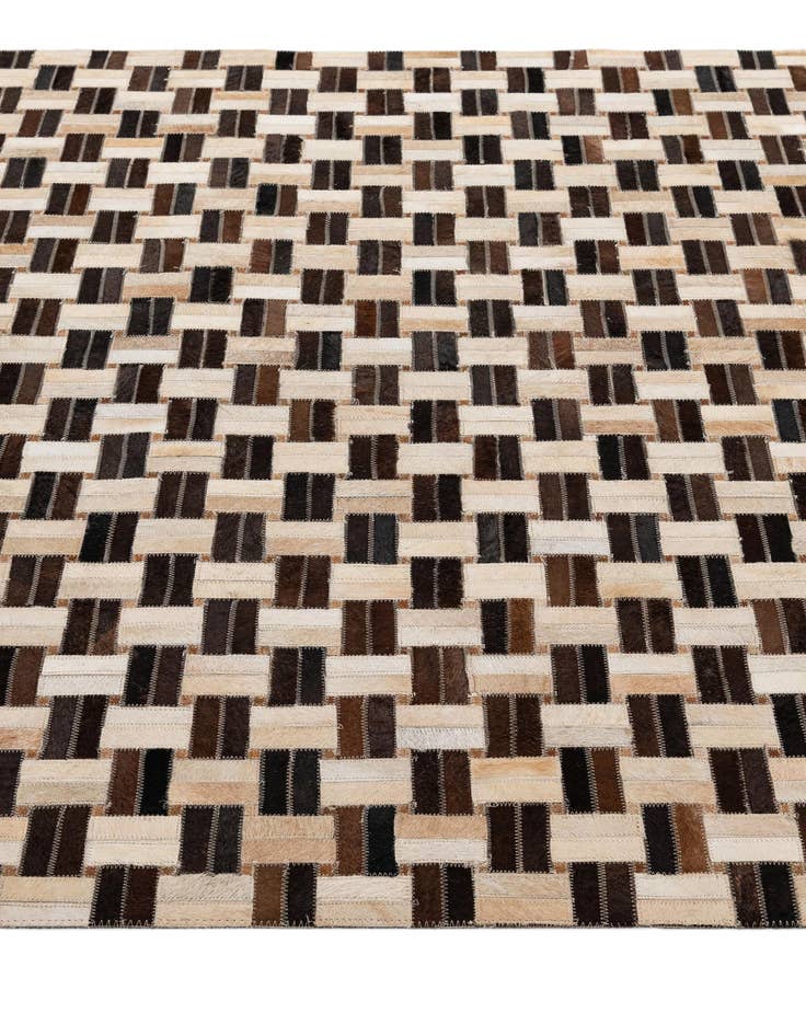 Detail image of  4' 11 x 7' 11 Cowhide - Patchwork Rug