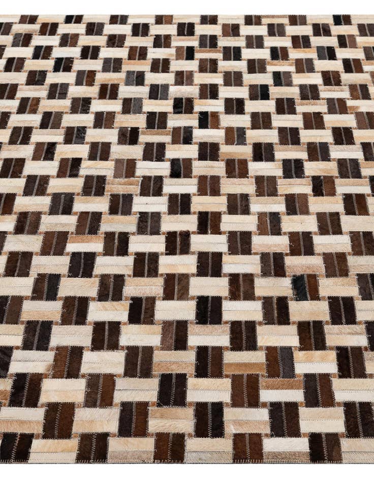 Detail image of  5' x 7' 10 Cowhide - Patchwork Rug