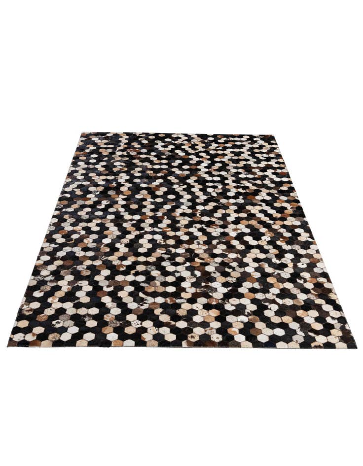 Detail image of  5' x 8' Cowhide - Patchwork Rug