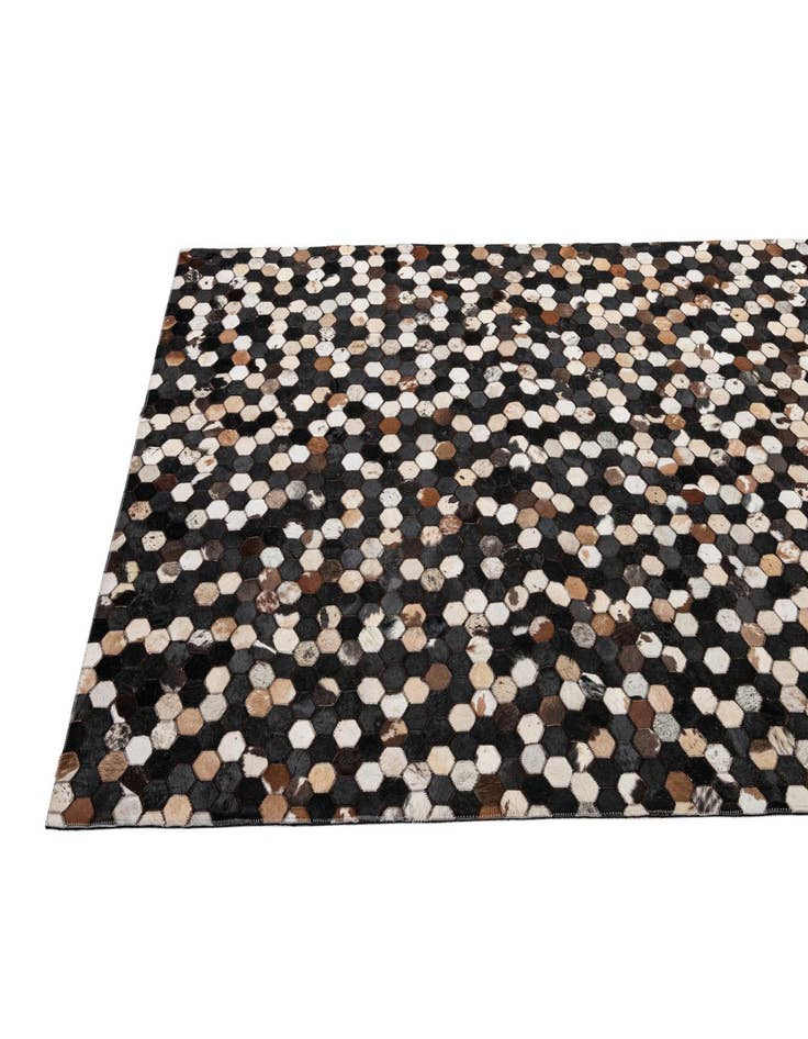 Detail image of  5' x 8' Cowhide - Patchwork Rug