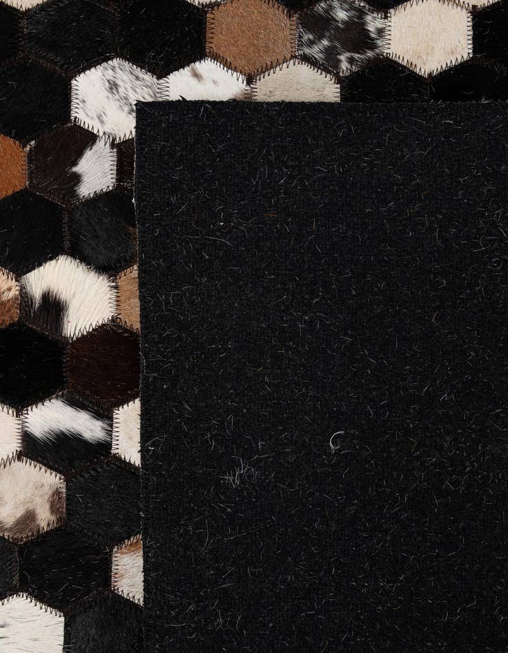 Detail image of  5' x 8' Cowhide - Patchwork Rug