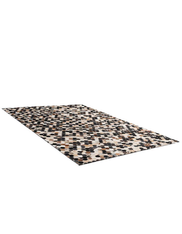 Detail image of  5' 1 x 7' 11 Cowhide - Patchwork Rug