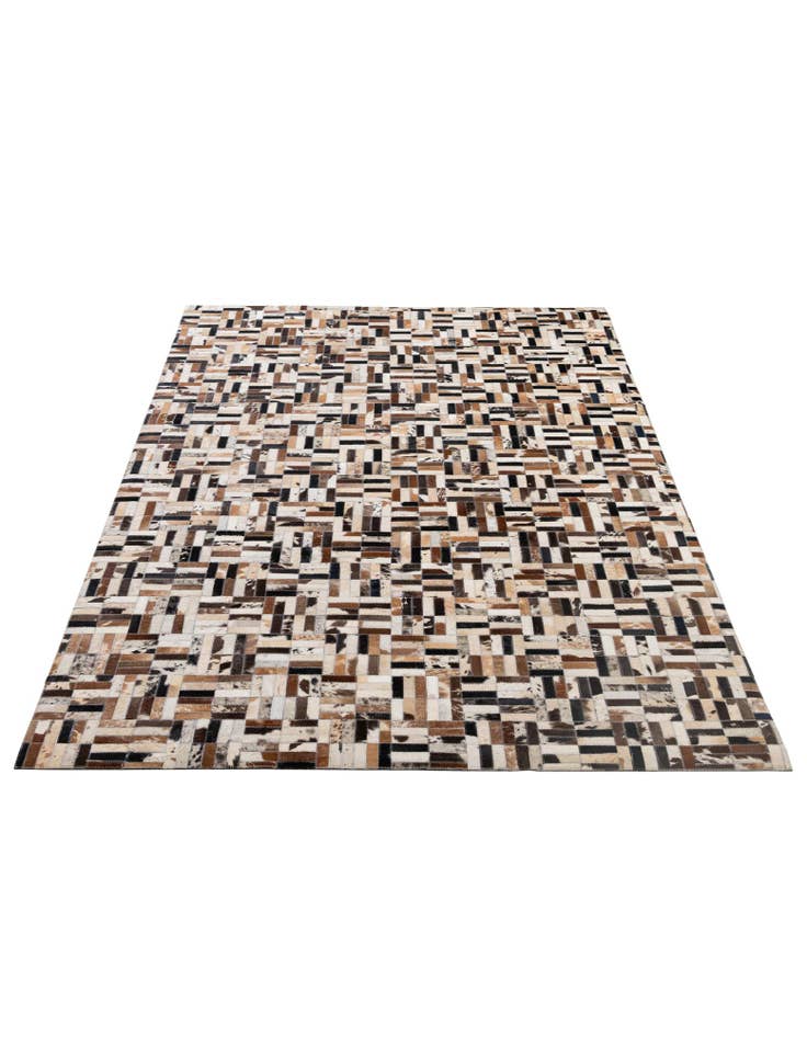 Detail image of  5' x 8' Cowhide - Patchwork Rug