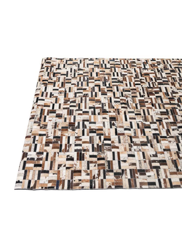 Detail image of  5' x 8' Cowhide - Patchwork Rug