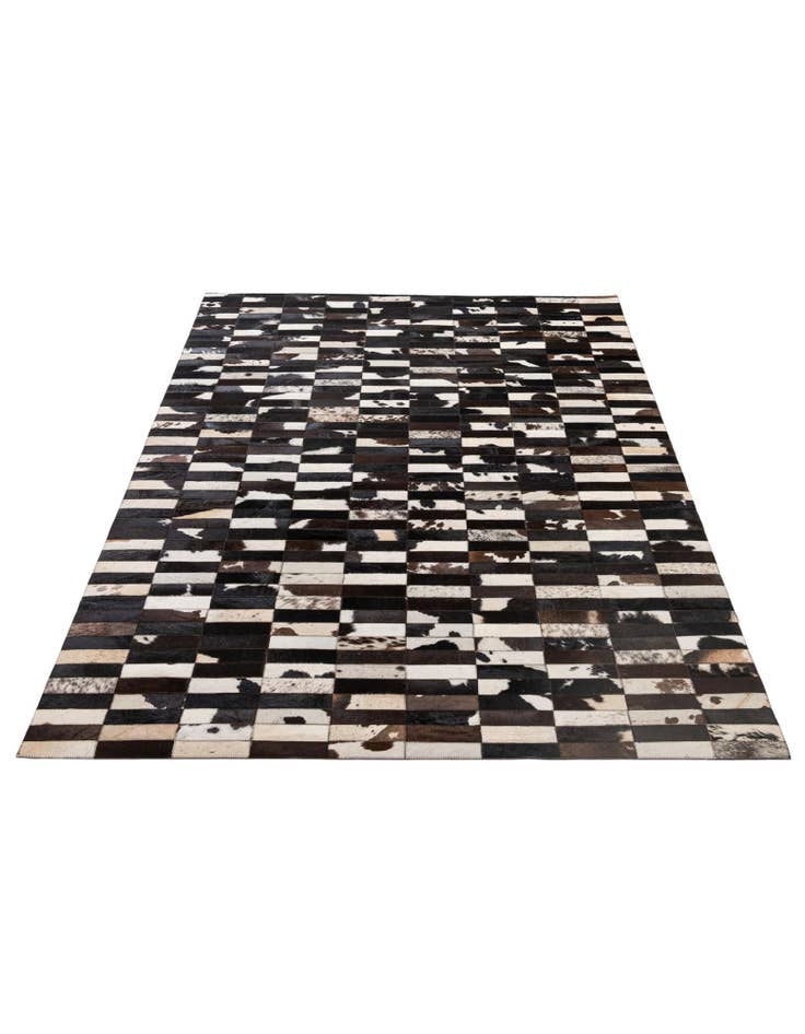Detail image of  4' 11 x 7' 11 Cowhide - Patchwork Rug