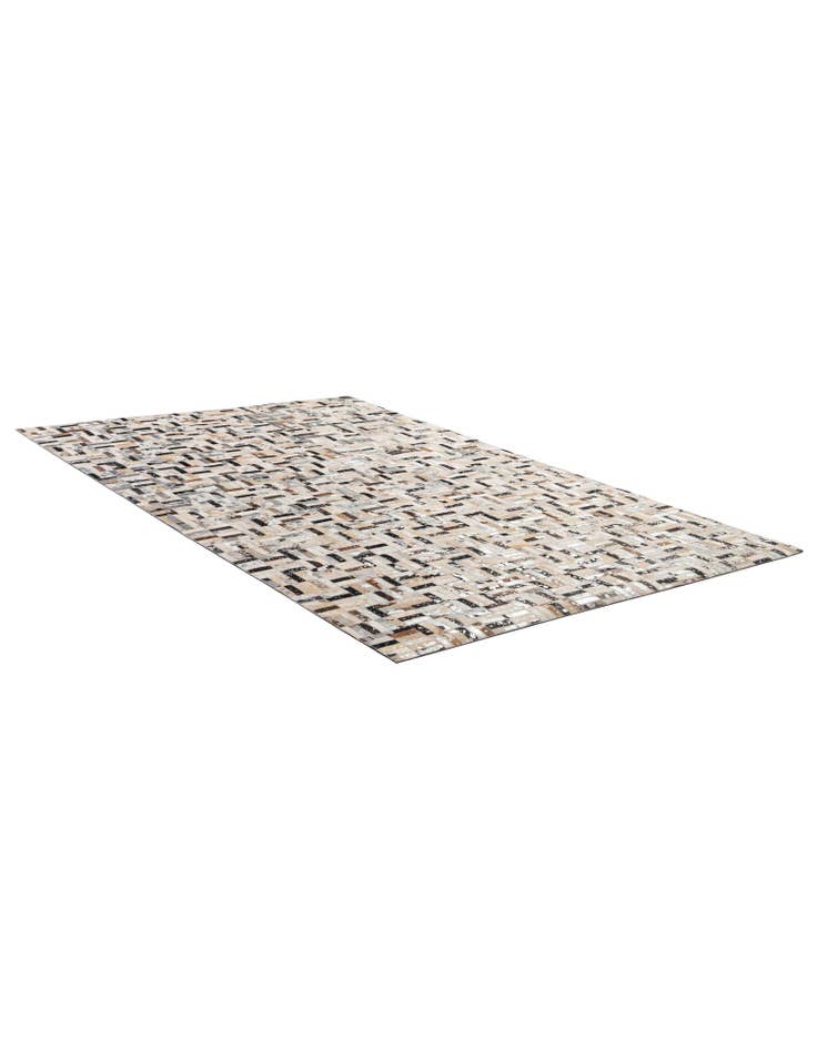 Detail image of  5' x 7' 11 Cowhide - Patchwork Rug