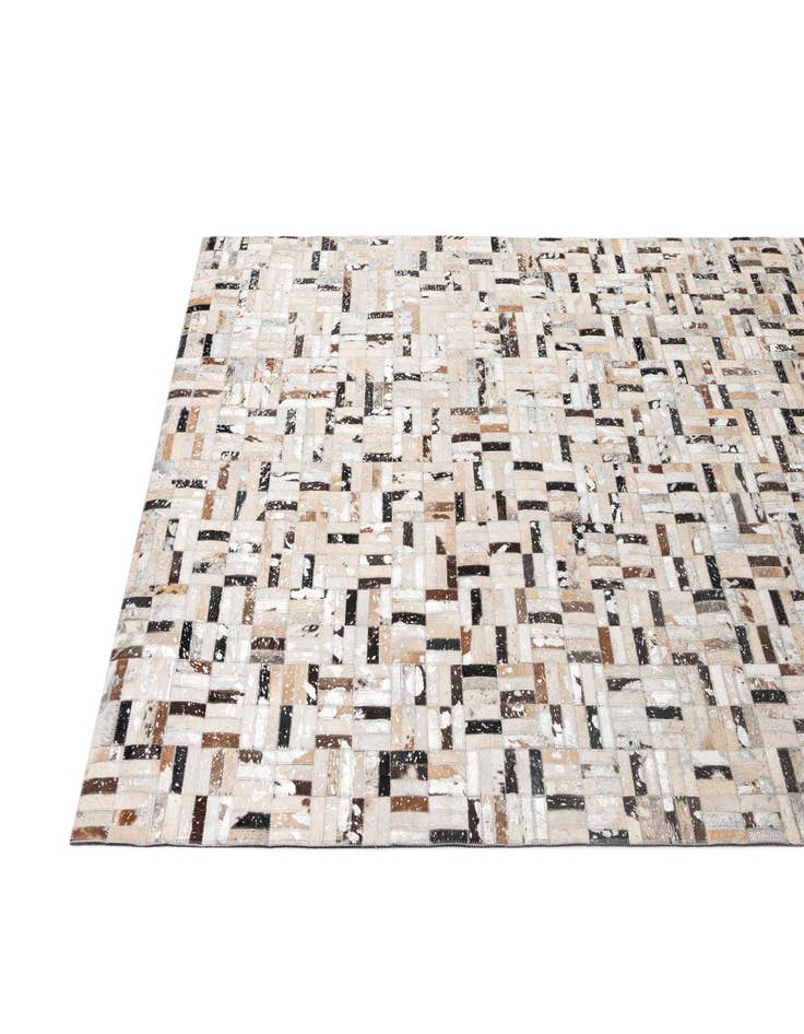 Detail image of  5' x 7' 11 Cowhide - Patchwork Rug