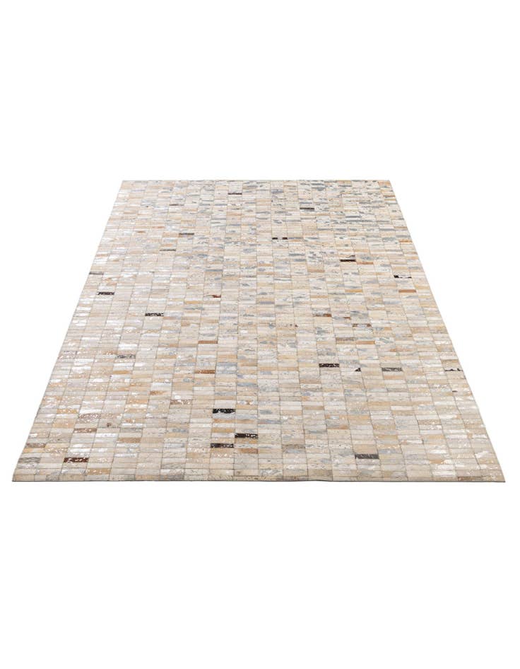 Detail image of  4' 11 x 8' 1 Cowhide - Patchwork Rug