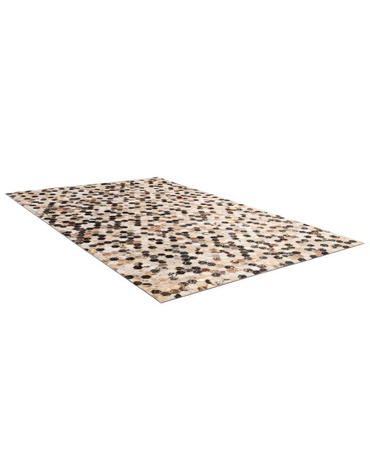 Detail image of  5' 2 x 8' Cowhide - Patchwork Rug