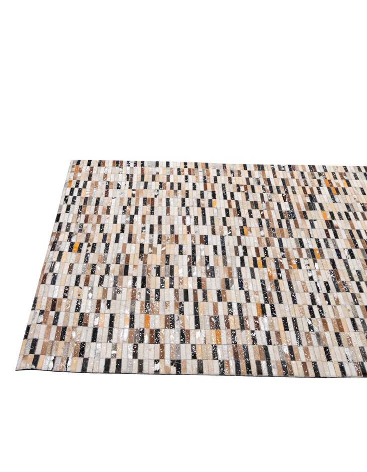 Detail image of  5' x 8' 2 Cowhide - Patchwork Rug