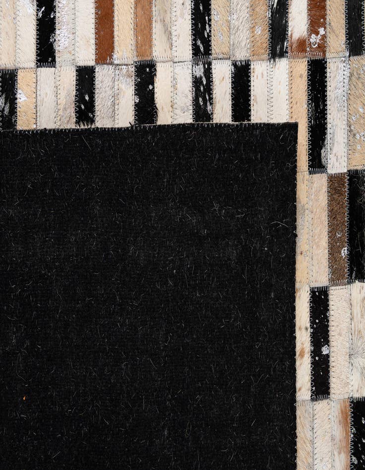 Detail image of  5' x 8' 2 Cowhide - Patchwork Rug