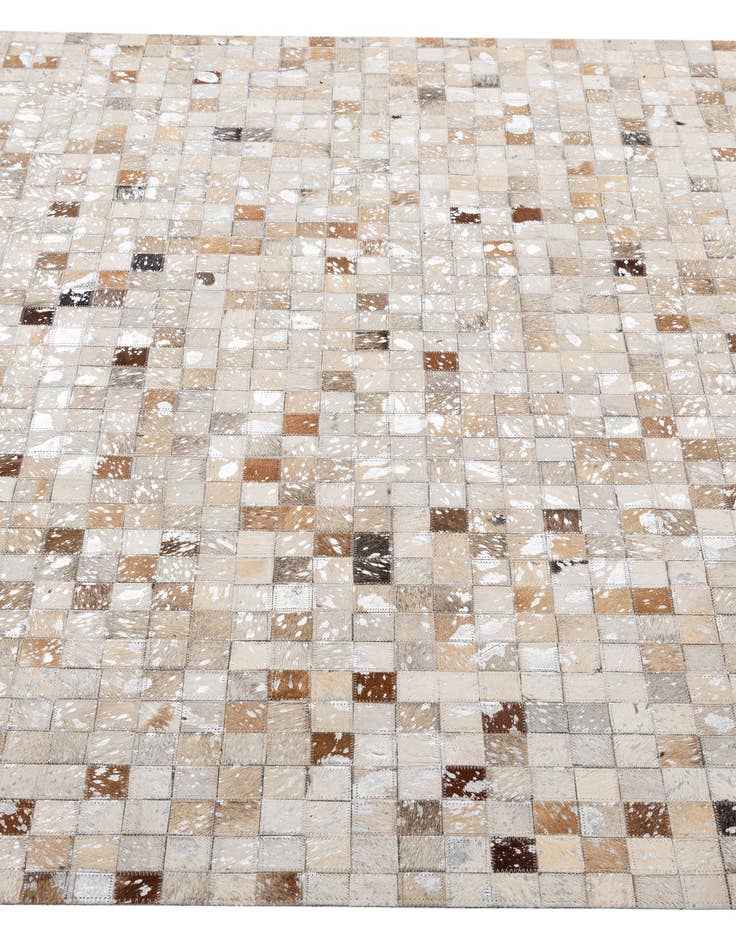 Detail image of  5' 1 x 8' 1 Cowhide - Patchwork Rug