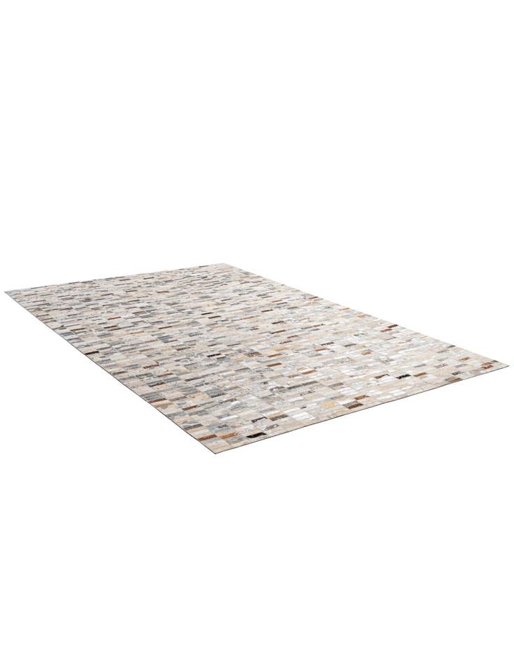 Detail image of  5' 1 x 8' 1 Cowhide - Patchwork Rug