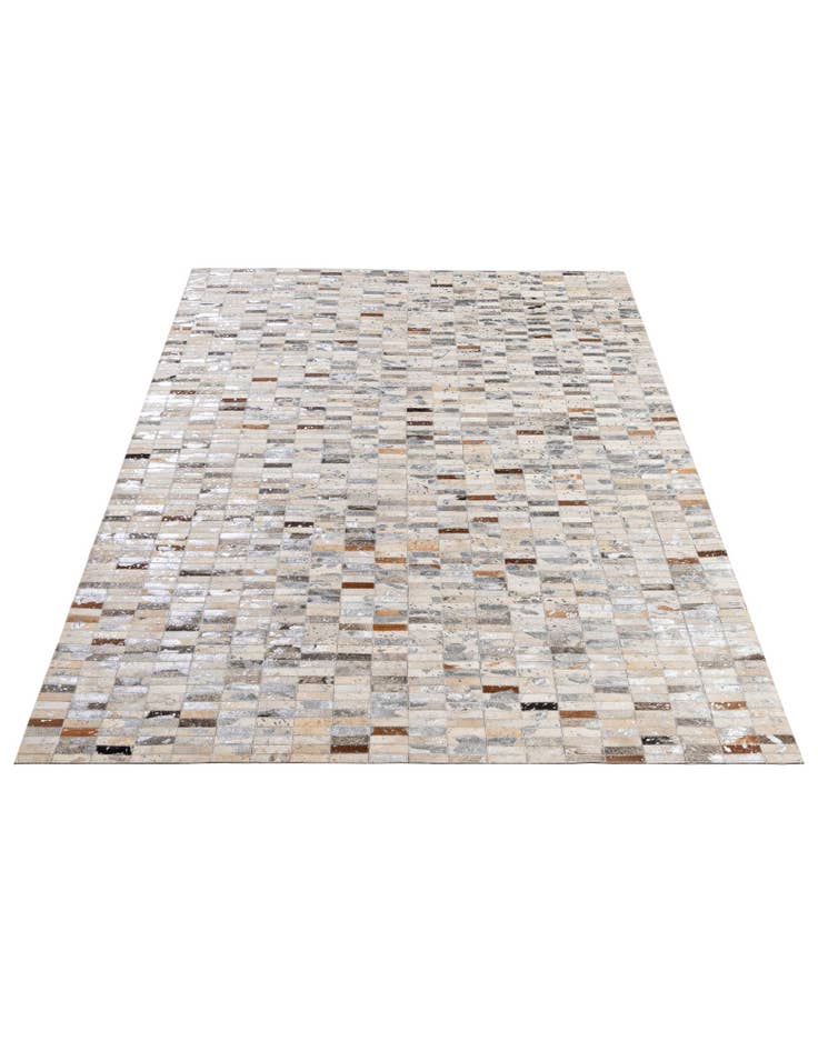 Detail image of  5' 1 x 8' 1 Cowhide - Patchwork Rug