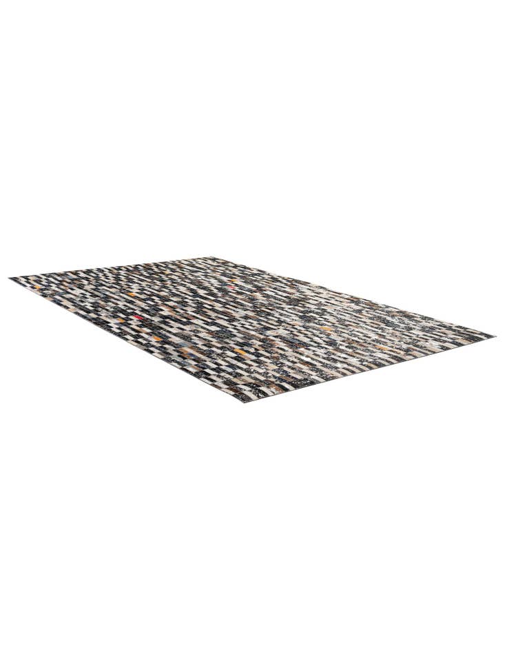 Detail image of  5' 2 x 8' 2 Cowhide - Patchwork Rug