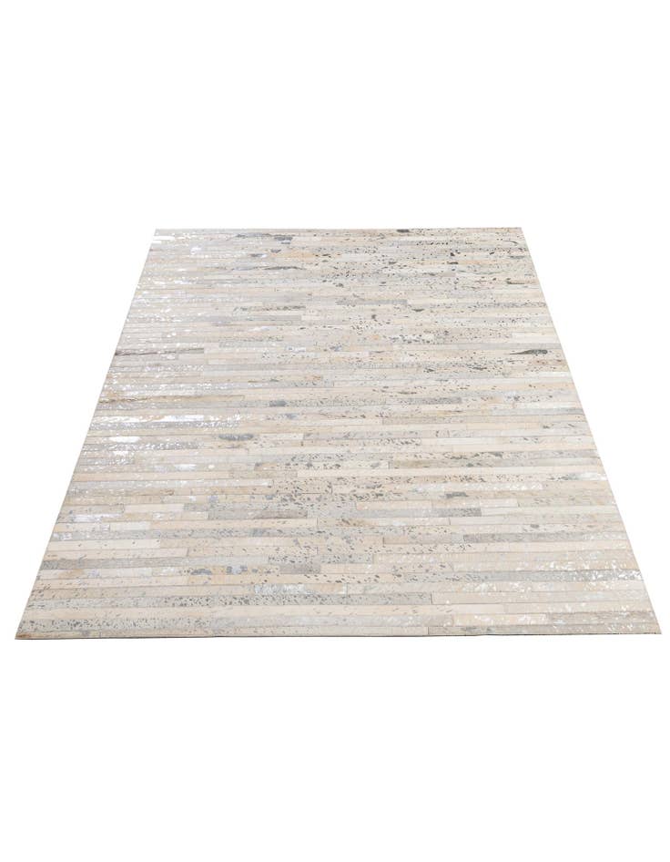 Detail image of  5' 2 x 7' 11 Cowhide - Patchwork Rug