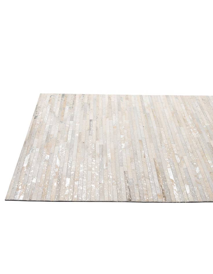 Detail image of  5' 2 x 7' 11 Cowhide - Patchwork Rug